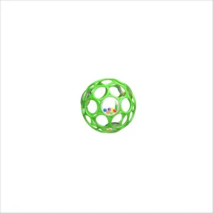 Rhino Toys 4 inch OBall with 4 Rattles in Green