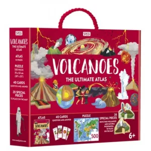 Sassi Junior The Ultimate Atlas and Puzzle Set - Volcanoes 500 pcs