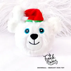 Snowball the Polar Bear Rough Play Dog Toy Ball Squeaky