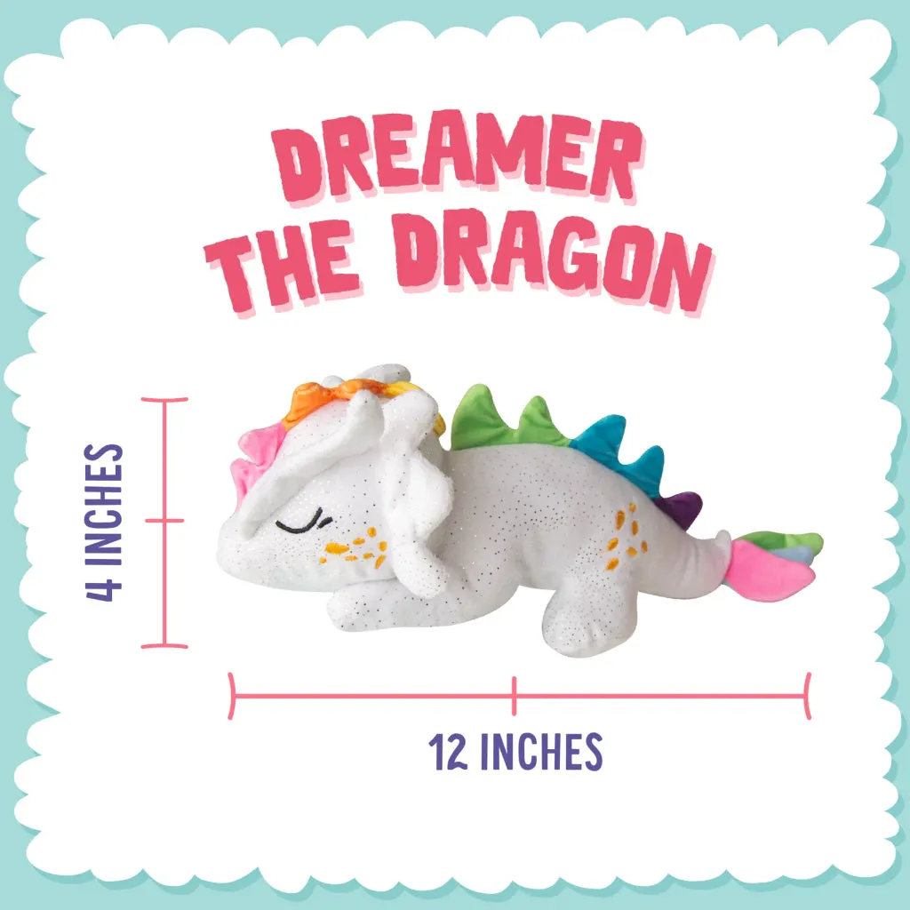 Snugarooz Dreamer the Dragon Crinkle & Squeak Plush Dog Toy