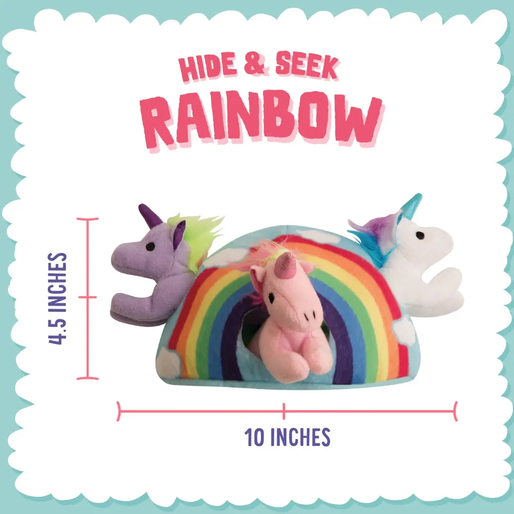 Snugarooz Hide & Seek Plush Rainbow Toys For Dogs