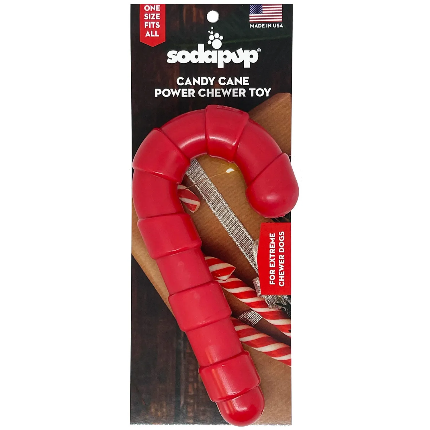 SodaPup Candy Cane Nylon Chew