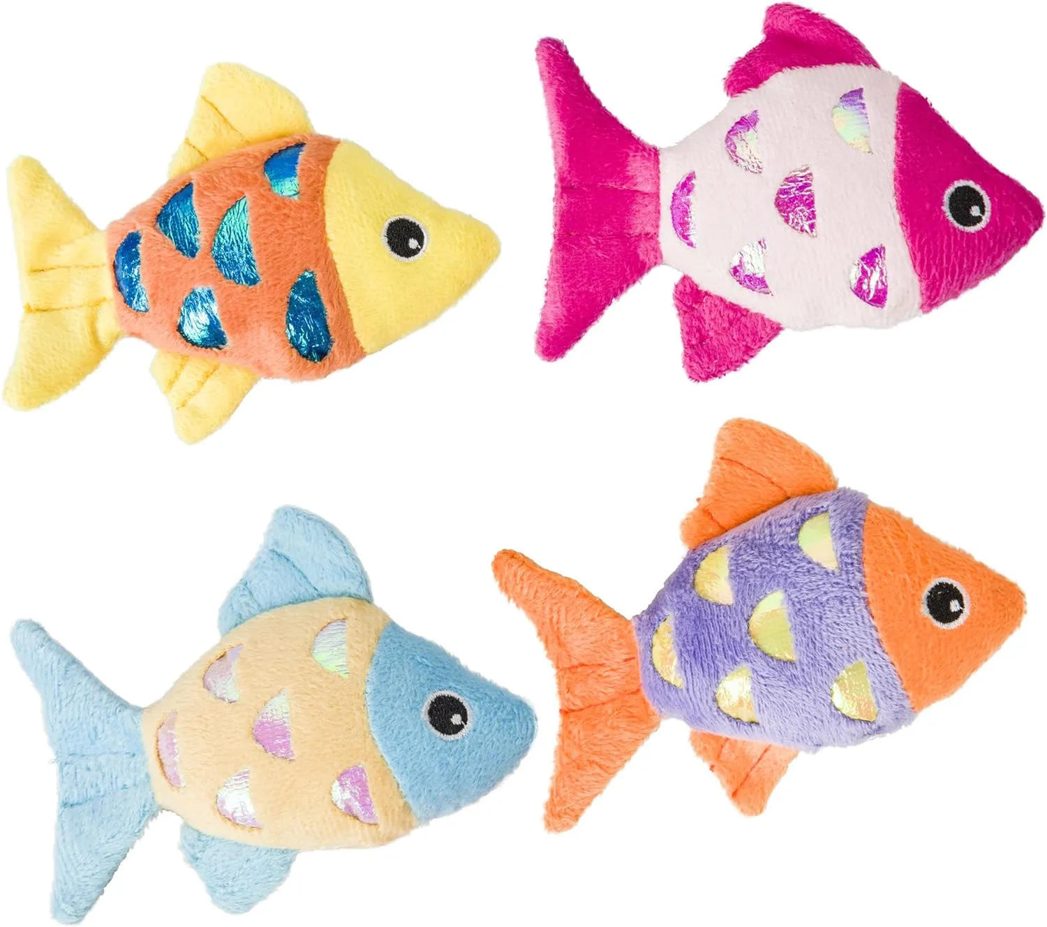 Spot Shimmer Glimmer Fish With Catnip, Cat Toy, Assorted