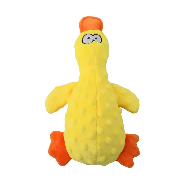 Squeaky Yellow Duck Plush Toy