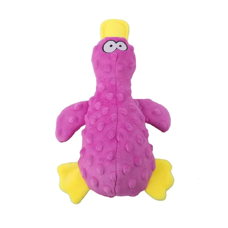 Squeaky Yellow Duck Plush Toy