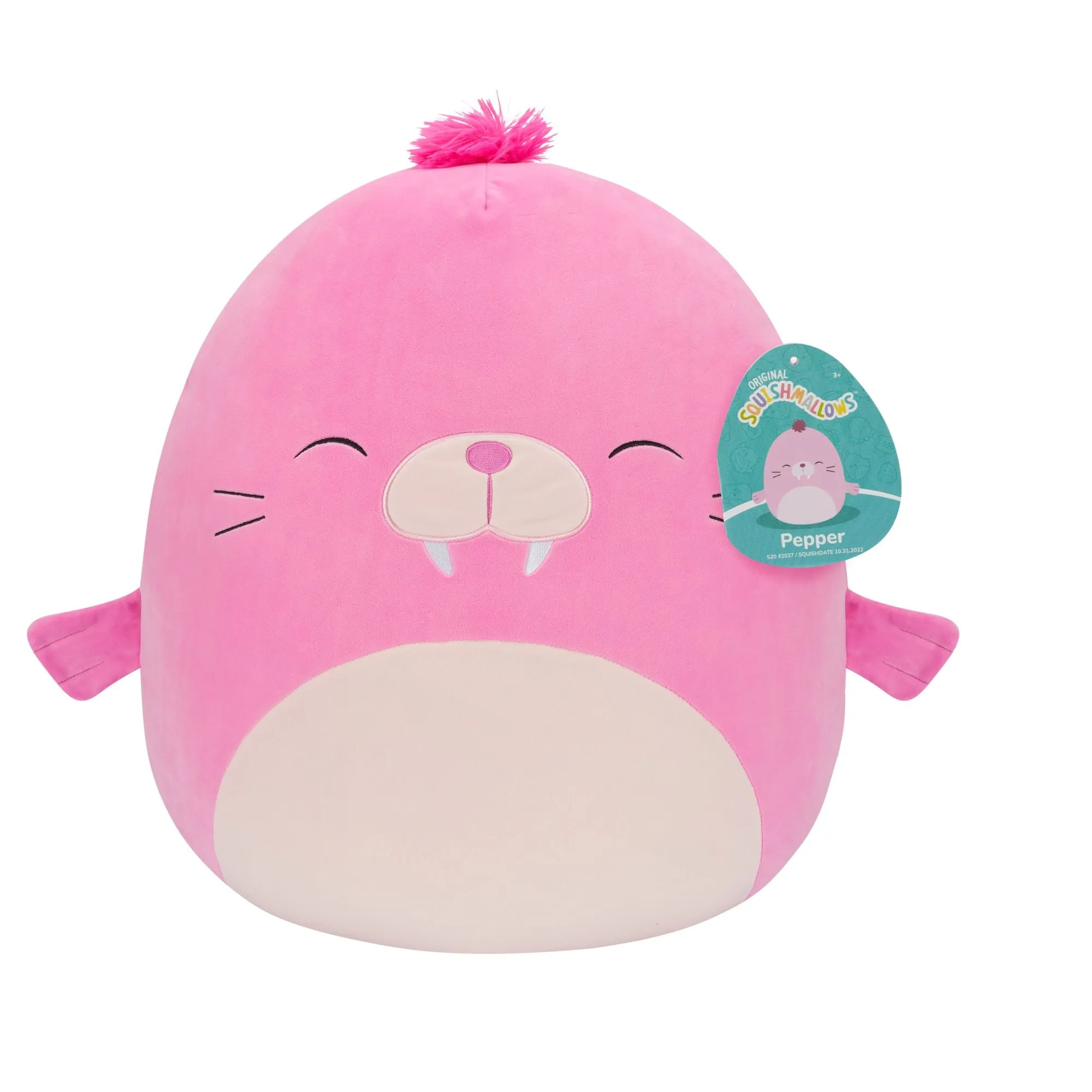 Squishmallows 16 Inch Plush S17  Pepper Pink Walrus