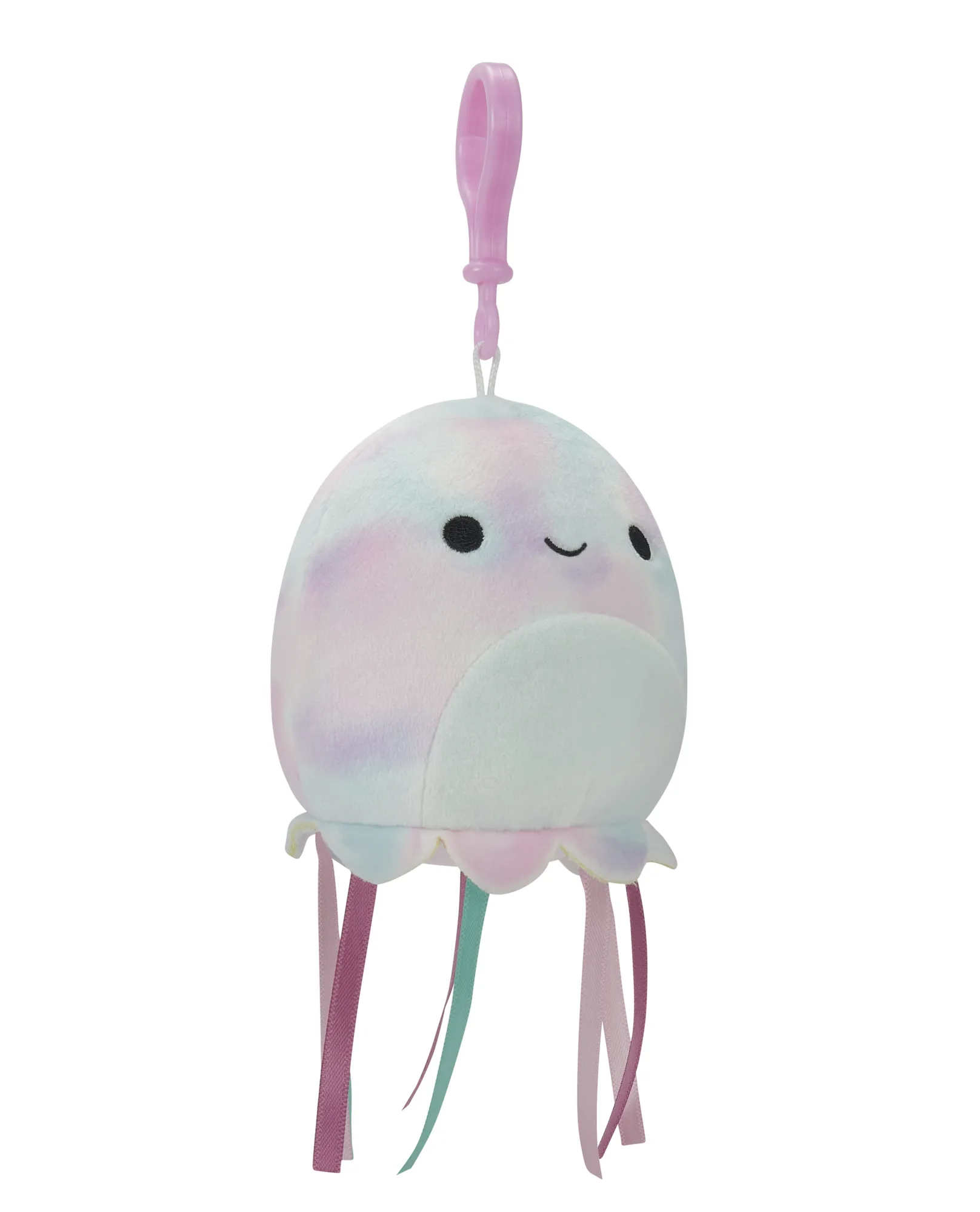 Squishmallows 3.5 Inch Plush Clip-On Krisa The Pink & Blue Tye-Dye Jellyfish