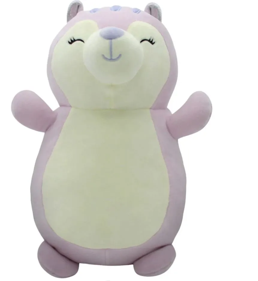 Squishmallows Hugmees Squad 14 Inch Plush  Sydnee The Purple Squirrel