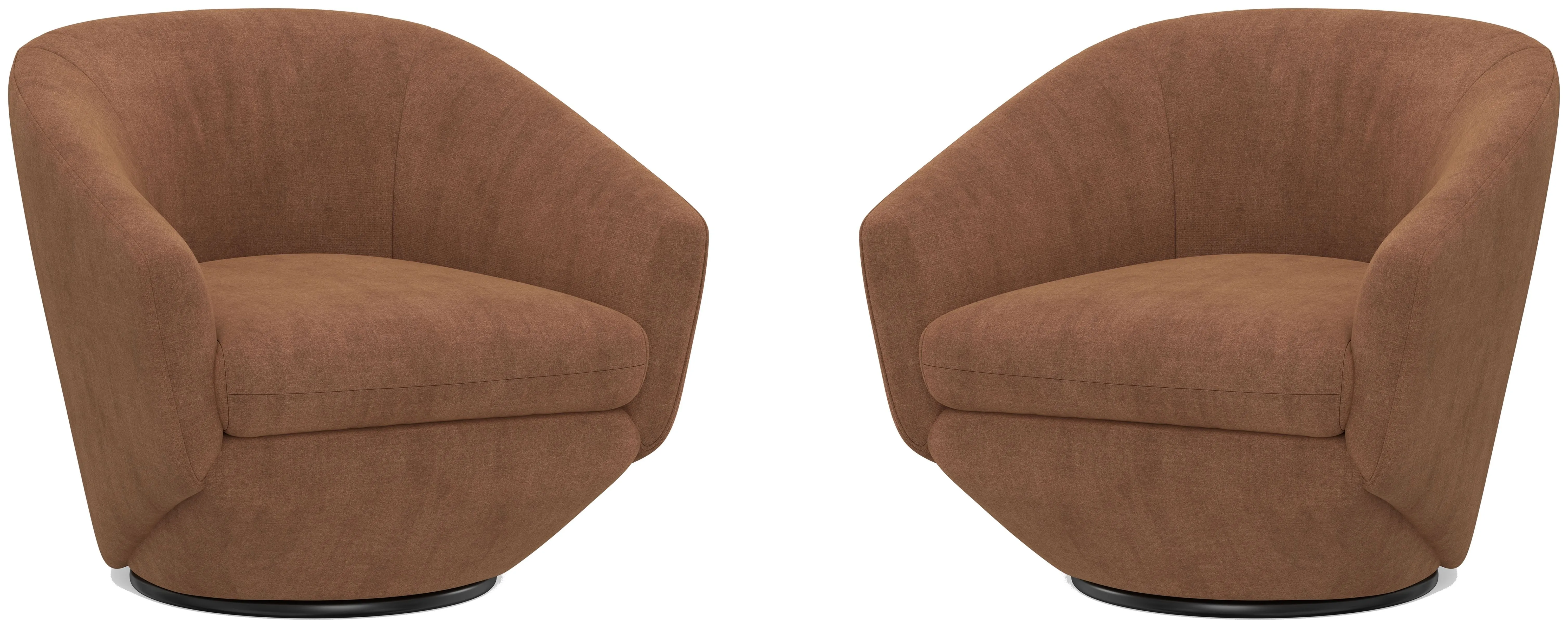 The Twist - Swivel Chair (Set of 2) - Elise Rust