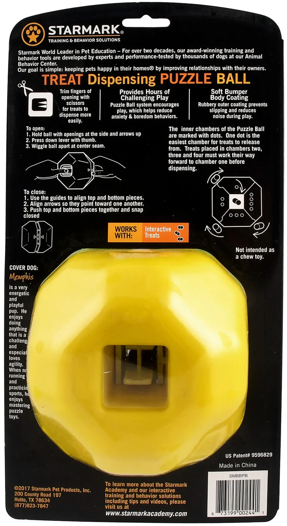 Treat Dispensing Puzzle Ball by Starmark