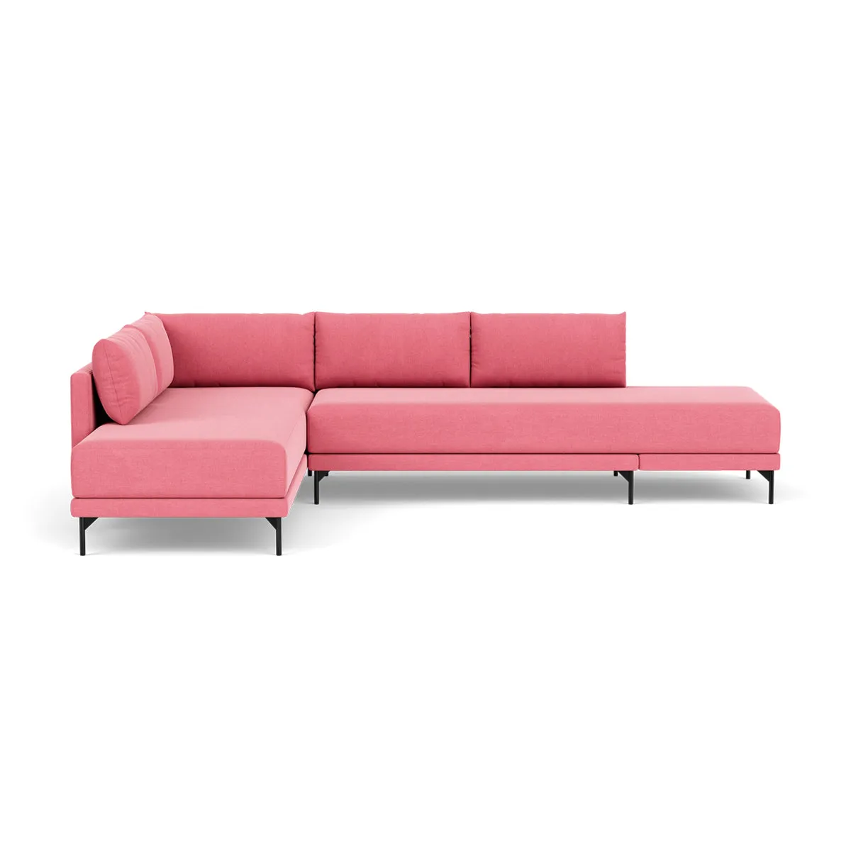 Vivica Fabric Left Sofa Bed (Bubble Gum)