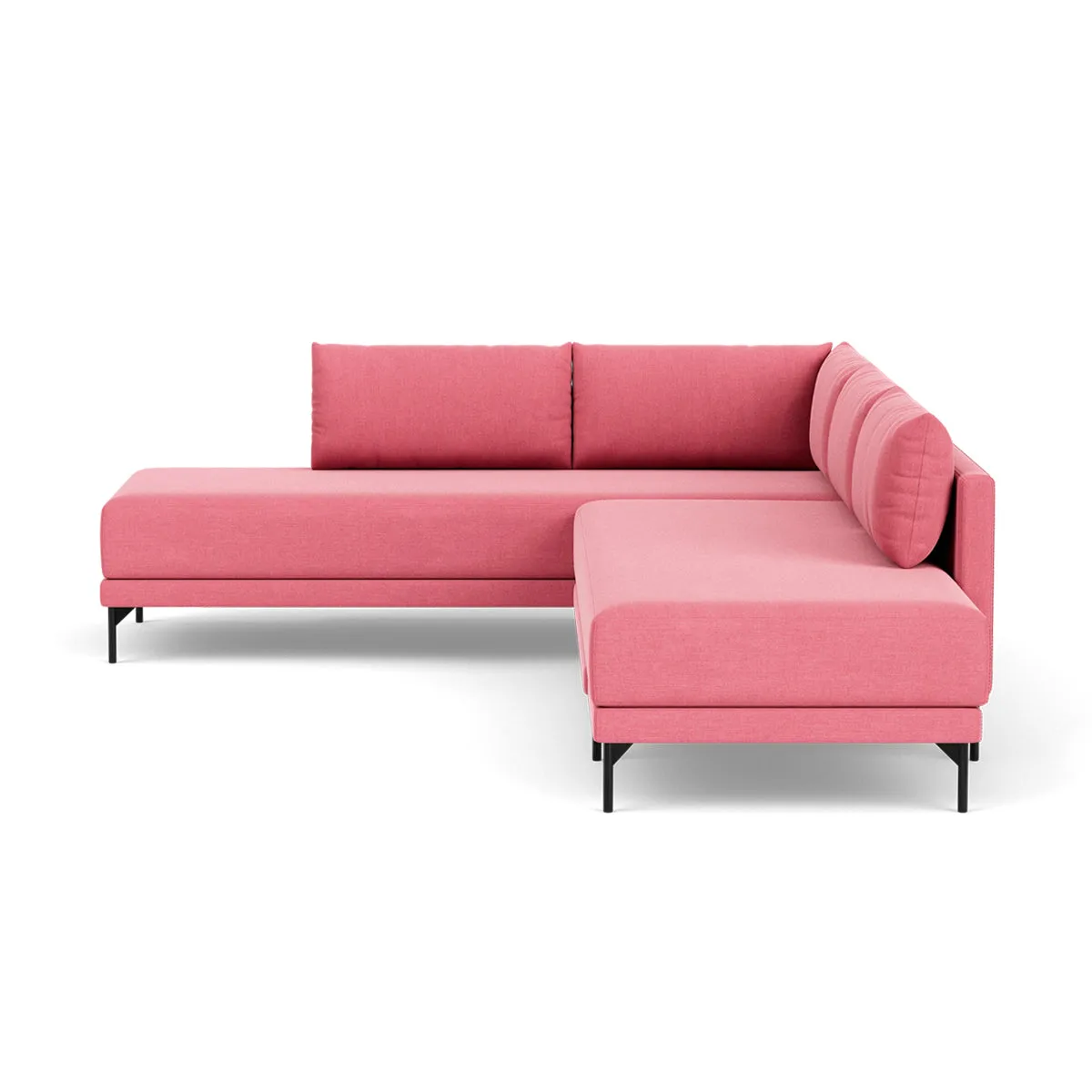 Vivica Fabric Left Sofa Bed (Bubble Gum)