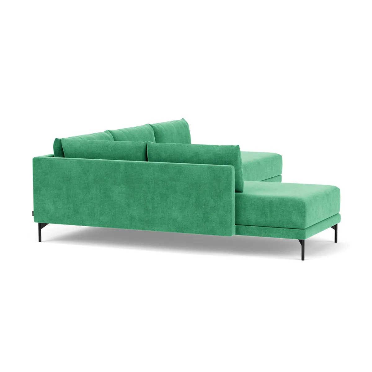 Vivica Fabric Left Sofa Bed (Grass Green)