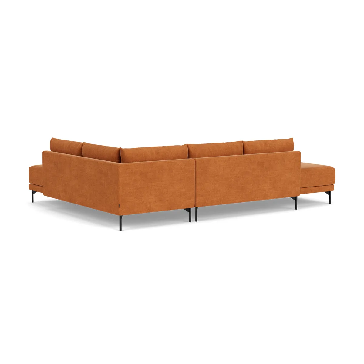 Vivica Fabric Right Sofa Bed (Amber)