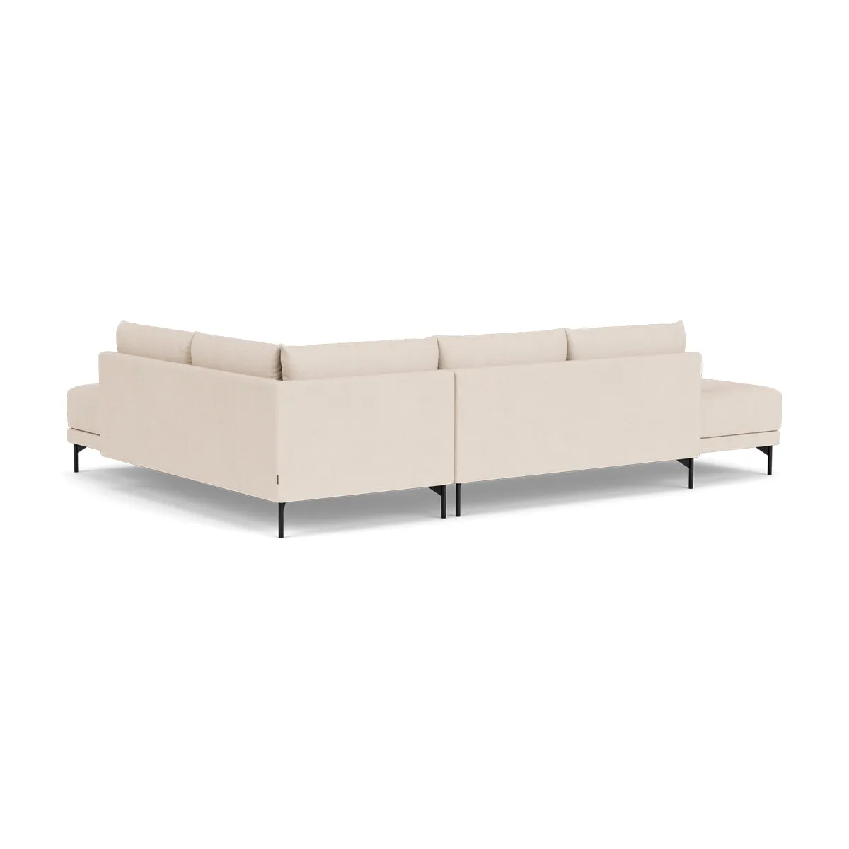 Vivica Fabric Right Sofa Bed (Sand)