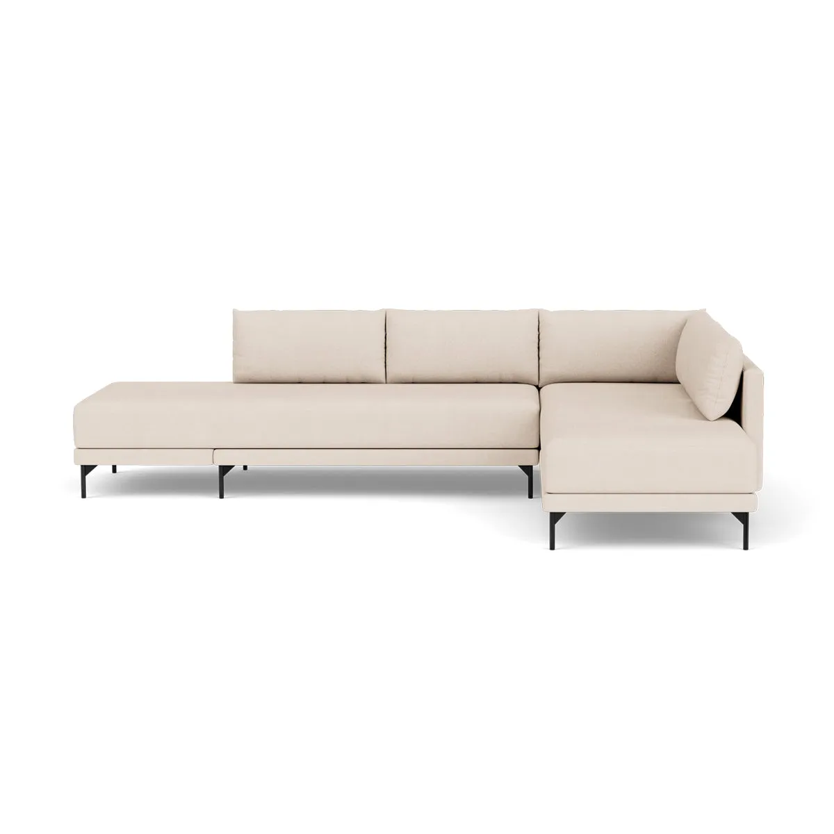 Vivica Fabric Right Sofa Bed (Sand)