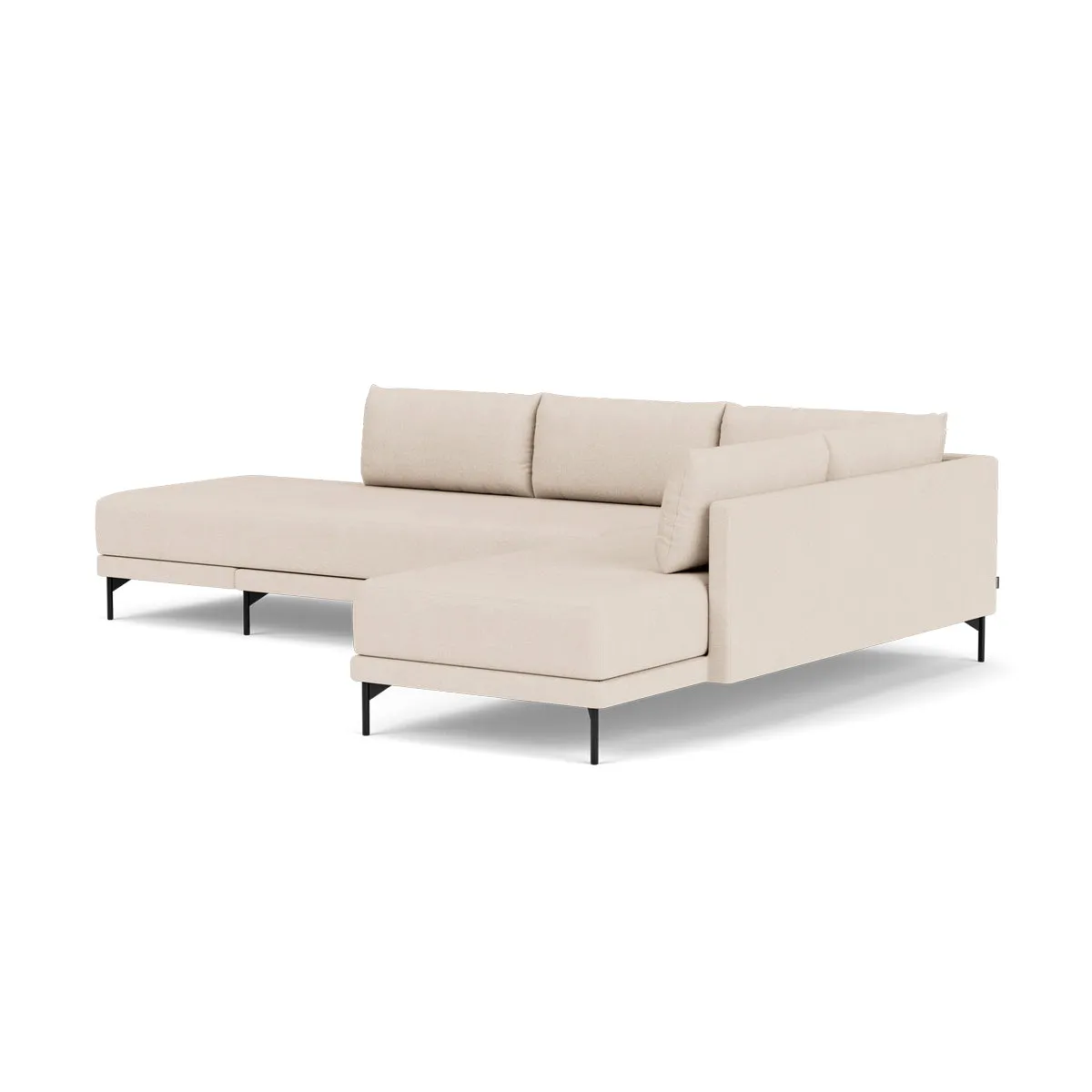 Vivica Fabric Right Sofa Bed (Sand)