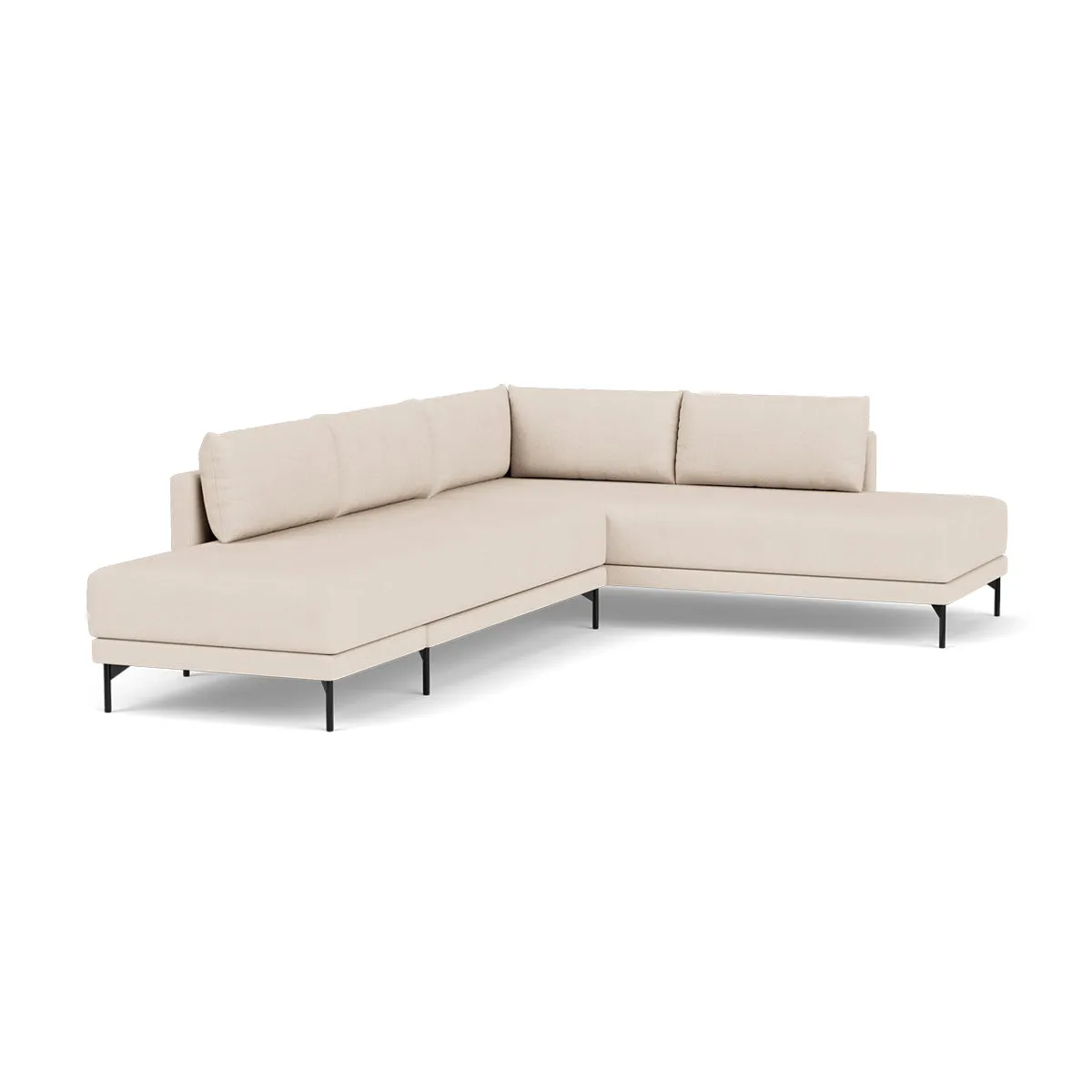 Vivica Fabric Right Sofa Bed (Sand)