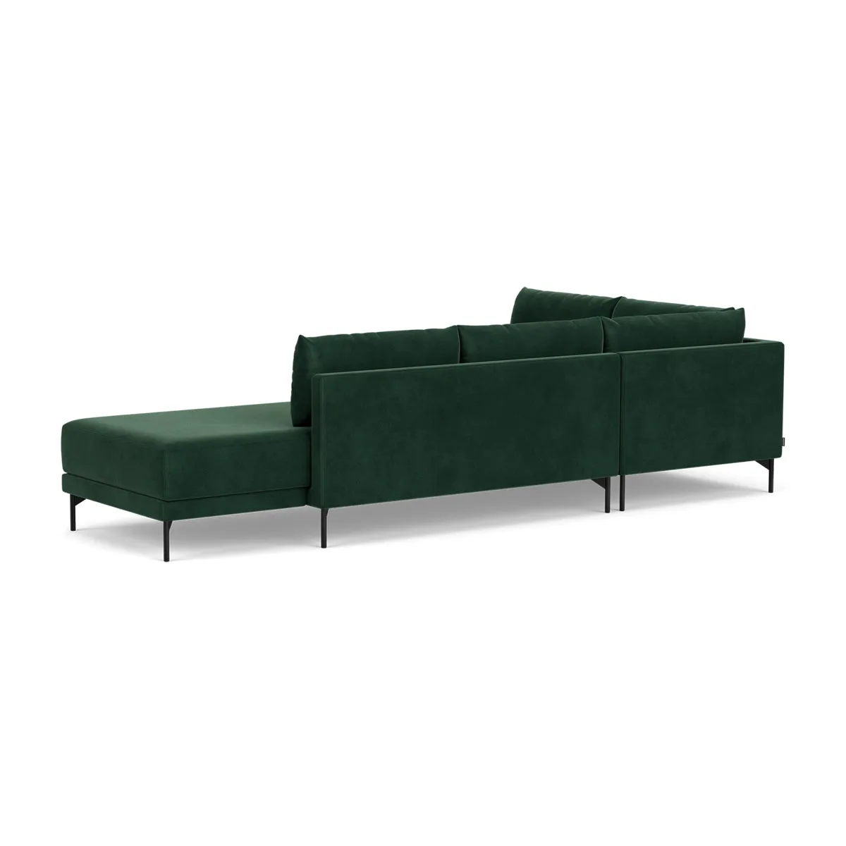 Vivica Velvet Left Sofa Bed (Lux Dark Green)