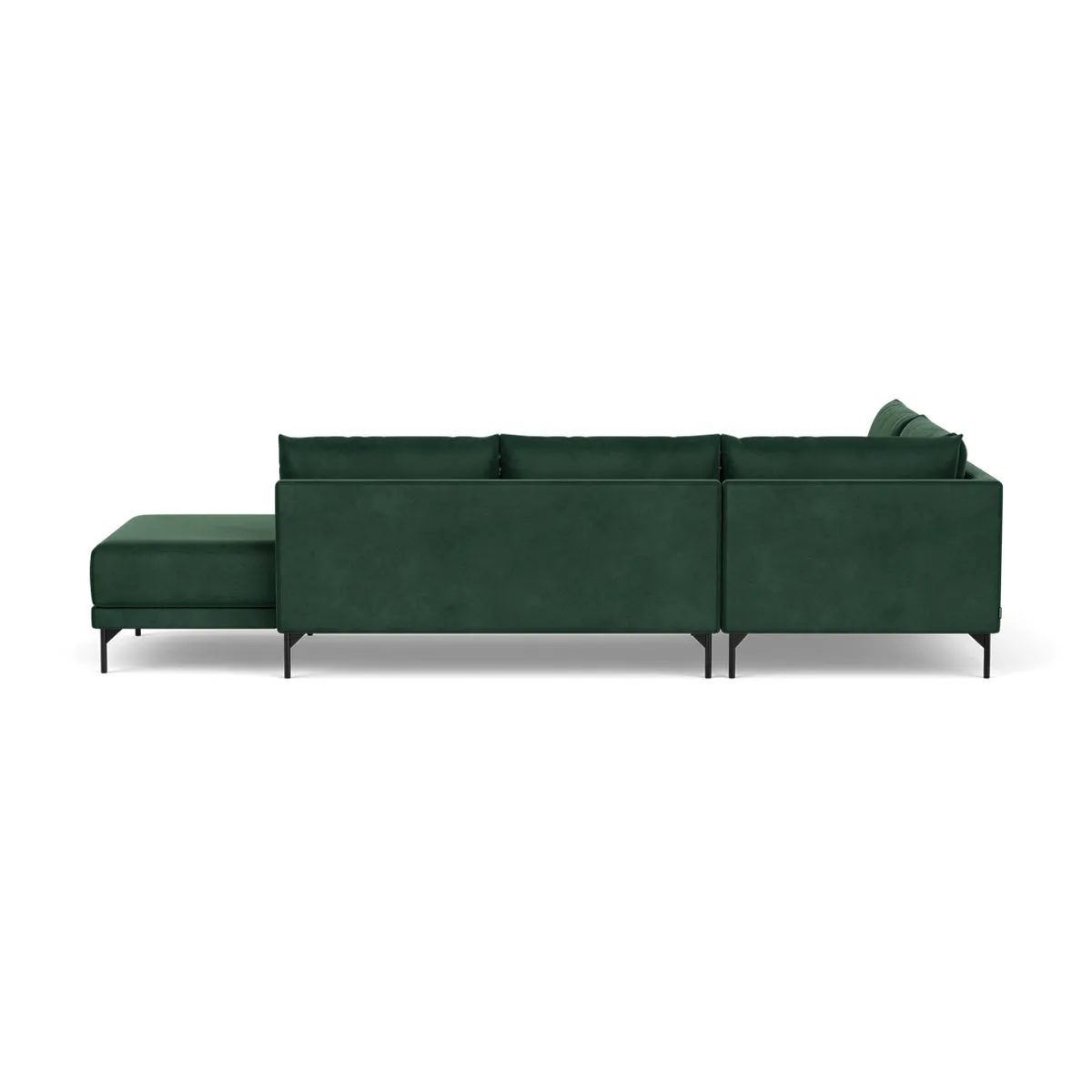 Vivica Velvet Left Sofa Bed (Lux Dark Green)