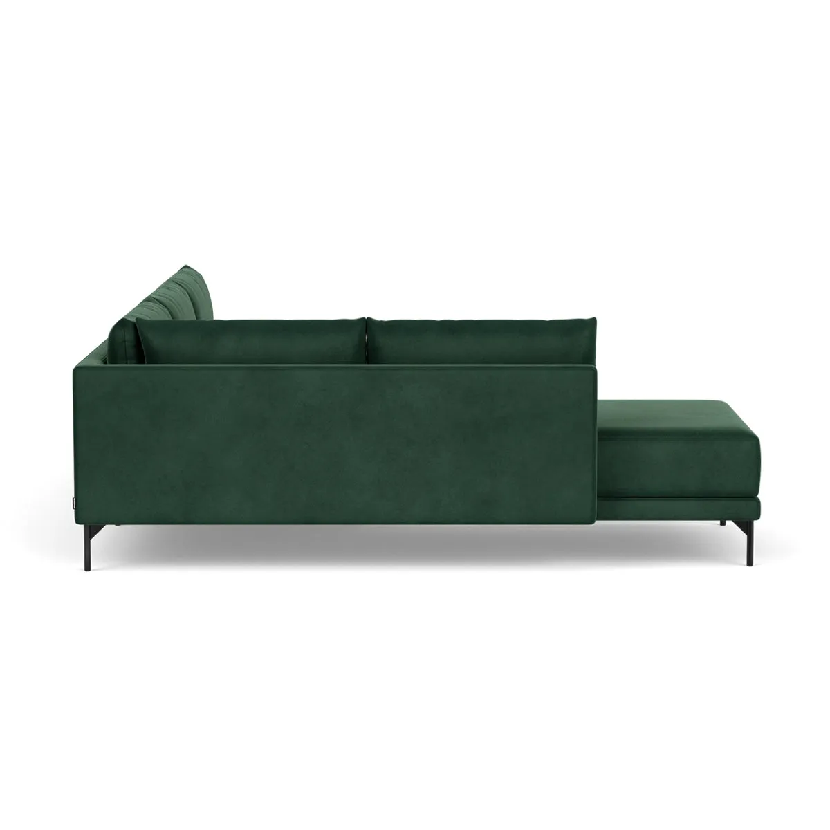 Vivica Velvet Left Sofa Bed (Lux Dark Green)