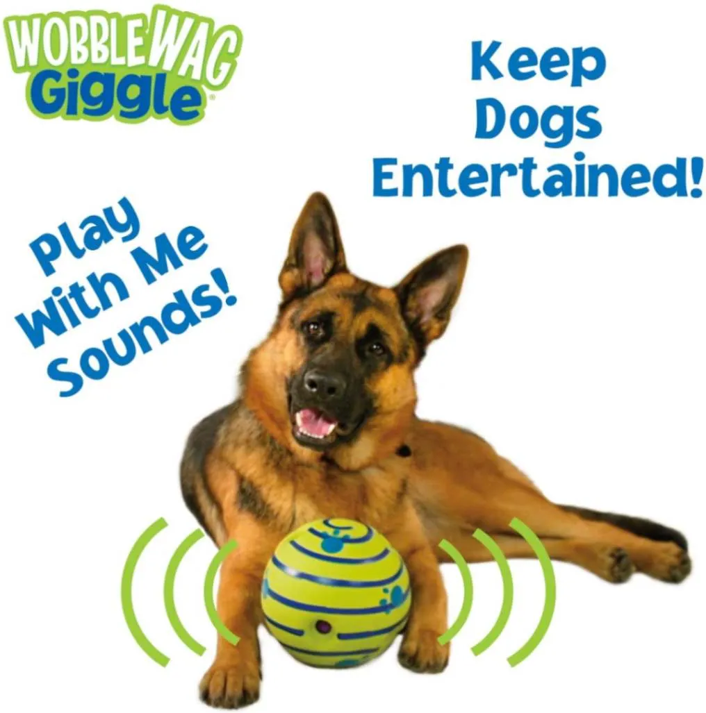 Wobble Wag Giggle Ball - Fun Interactive Toy for Dogs!