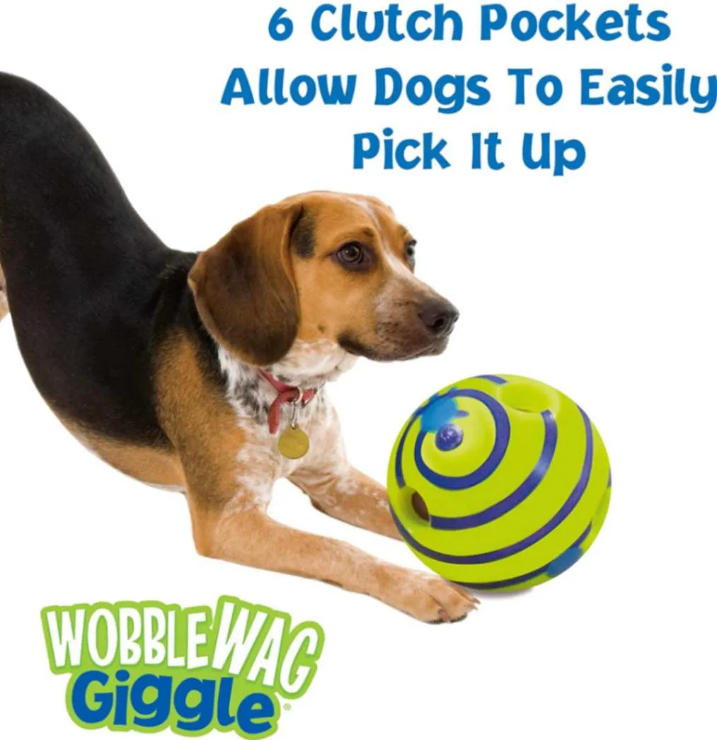 Wobble Wag Giggle Ball - Fun Interactive Toy for Dogs!