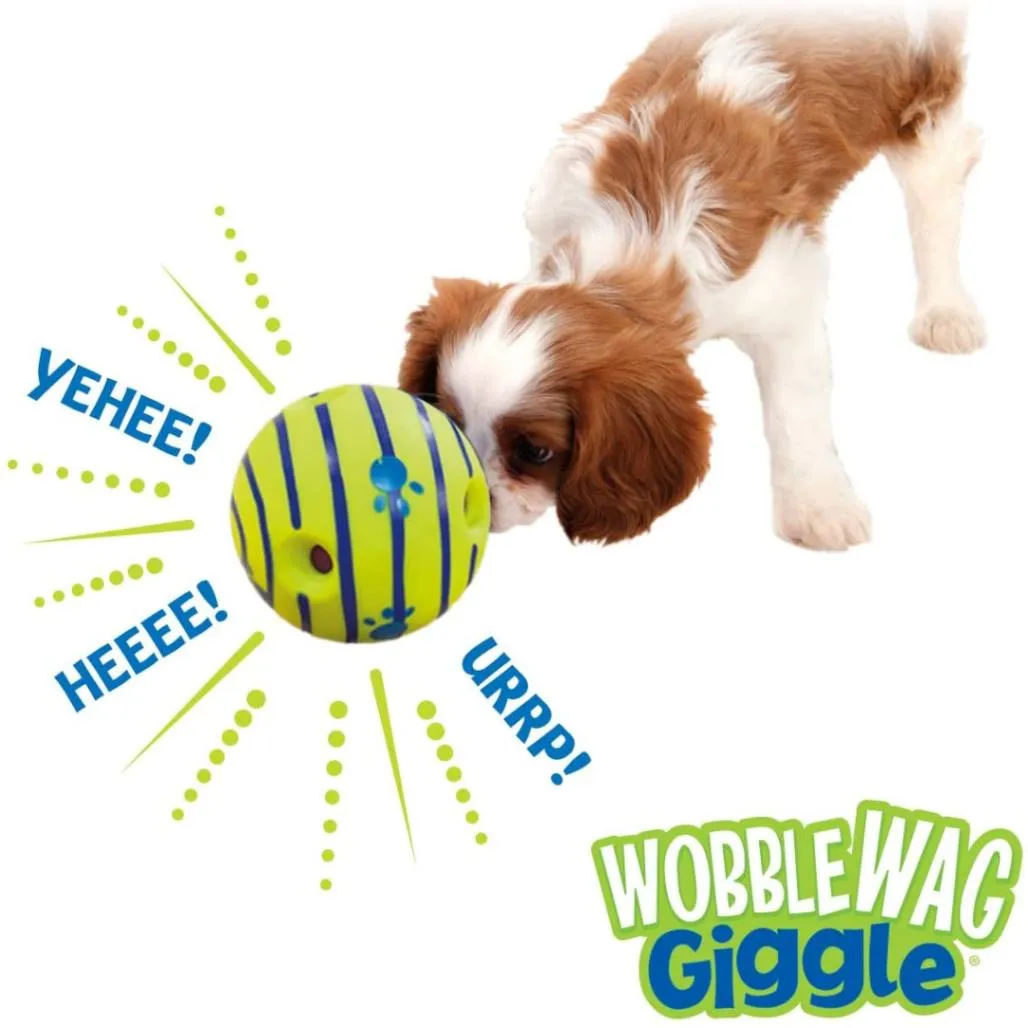 Wobble Wag Giggle Ball - Fun Interactive Toy for Dogs!