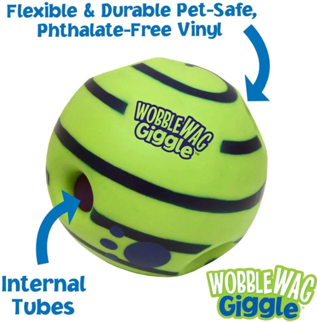 Wobble Wag Giggle Ball - Fun Interactive Toy for Dogs!