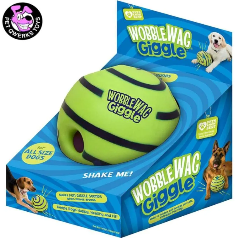 Wobble Wag Giggle Ball - Fun Interactive Toy for Dogs!