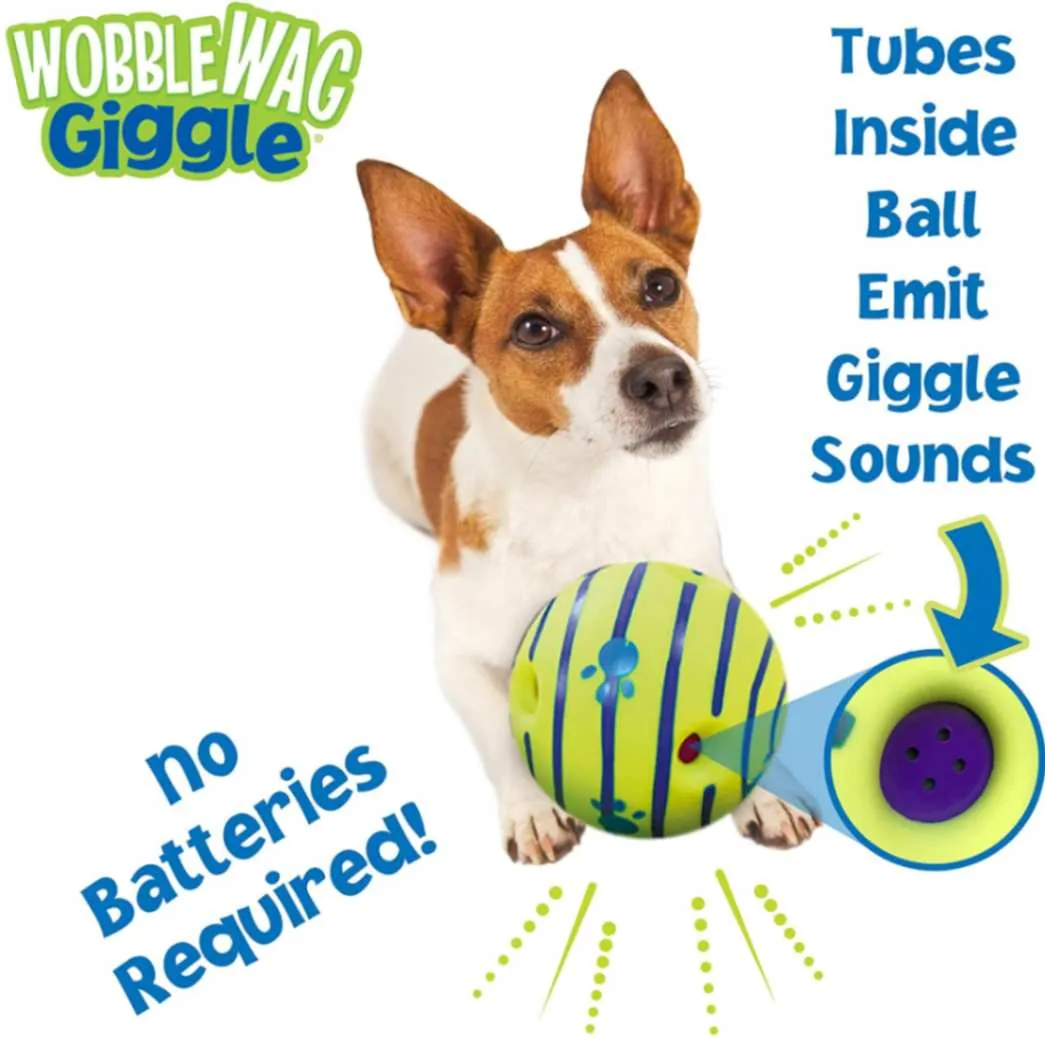 Wobble Wag Giggle Ball - Fun Interactive Toy for Dogs!